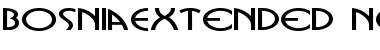 Download BosniaExtended Normal Font Title Preview