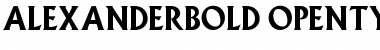 Download Alexander Bold Font Title Preview