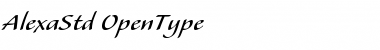 Download Alexa Std Regular Font Title Preview