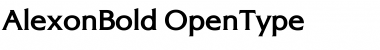 Download AlexonBold Regular Font Title Preview