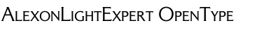 Download AlexonLightExpert Font