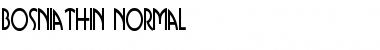 Download BosniaThin Normal Font Title Preview