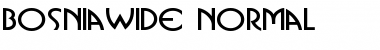 Download BosniaWide Normal Font Title Preview