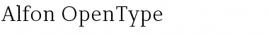 Download Alfon Regular Font Title Preview