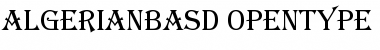 Download Algerian Basic D Regular Font Title Preview