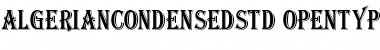 Download Algerian Condensed Std Regular Font Title Preview