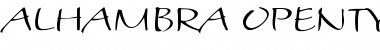 Download Alhambra Regular Font Title Preview