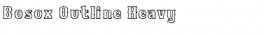 Download Bosox Outline Heavy Font Title Preview