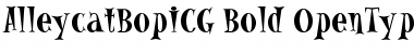 Download AlleycatBopICG Bold Font Title Preview