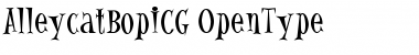 Download AlleycatBopICG Regular Font Title Preview