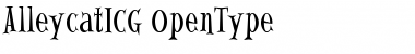 Download AlleycatICG Regular Font Title Preview