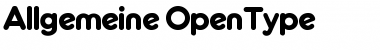 Download Allgemeine Regular Font Title Preview