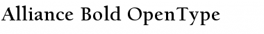 Download Alliance-Bold Regular Font Title Preview