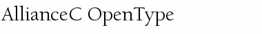 Download AllianceC Regular Font Title Preview