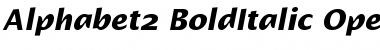 Download Alphabet2 BoldItalic Font