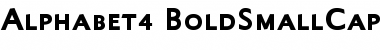Download Alphabet4 BoldSmallCaps Font Title Preview