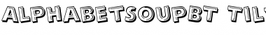 Download Alphabet Soup Tilt Font Title Preview