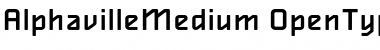 Download AlphavilleMedium Regular Font Title Preview
