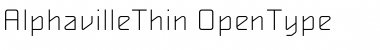Download AlphavilleThin Regular Font Title Preview