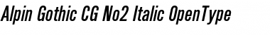 Download Alpin Gothic CG No2 Italic Font Title Preview