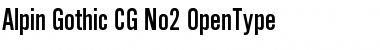 Download Alpin Gothic CG No2 Regular Font Title Preview