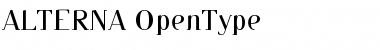 Download ALTERNA Regular Font Title Preview