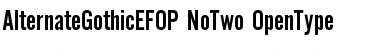 Download AlternateGothicEFOP-NoTwo Regular Font Title Preview
