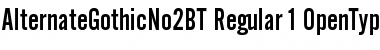 Download Alternate Gothic No.2 Regular Font Title Preview