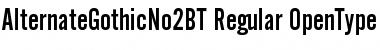 Download Alternate Gothic No.2 Regular Font Title Preview