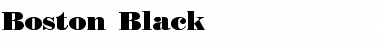 Download Boston Black Regular Font Title Preview