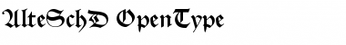 Download Alte Schwabacher D Regular Font Title Preview