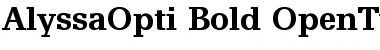 Download AlyssaOpti Bold Font Title Preview