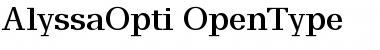 Download Alyssa Opti Font Title Preview