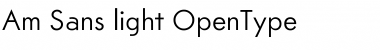 Download Am Sans light Regular Font Title Preview
