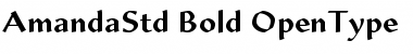 Download Amanda Std Bold Font Title Preview