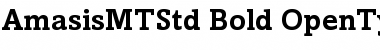 Download Amasis MT Std Bold Font Title Preview