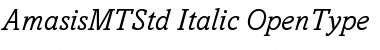 Download Amasis MT Std Italic Font Title Preview