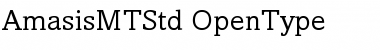 Download Amasis MT Std Regular Font Title Preview