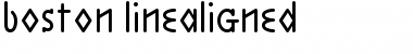 Download Boston LineAligned Regular Font Title Preview