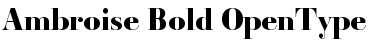 Download Ambroise Bold Font Title Preview