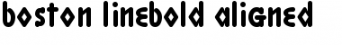 Download Boston LineBold Aligned Regular Font Title Preview