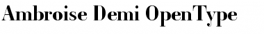 Download Ambroise Demi Font Title Preview
