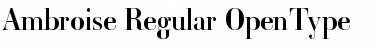 Download Ambroise Regular Font Title Preview