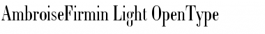 Download Ambroise Firmin Light Font Title Preview