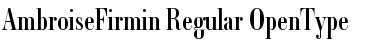 Download Ambroise Firmin Regular Font Title Preview
