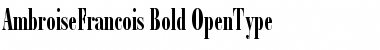 Download Ambroise Francois Bold Font Title Preview
