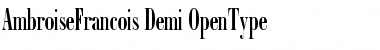 Download Ambroise Francois Demi Font Title Preview