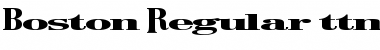 Download Boston Regular Font Title Preview