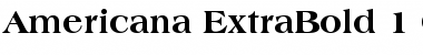Download Americana Extra Bold Font Title Preview