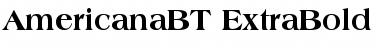 Download Americana Extra Bold Font Title Preview